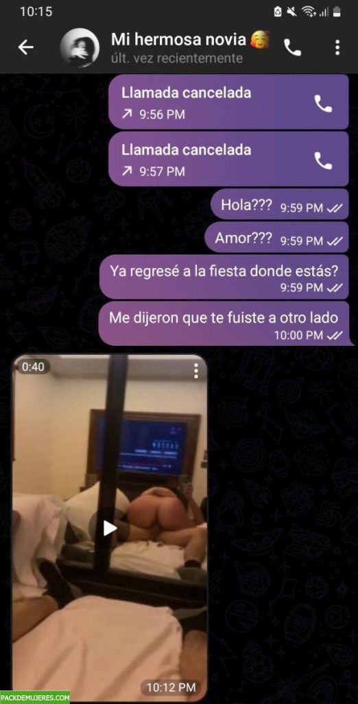 La puta de la novia coge con el amigo y le manda el video. 1