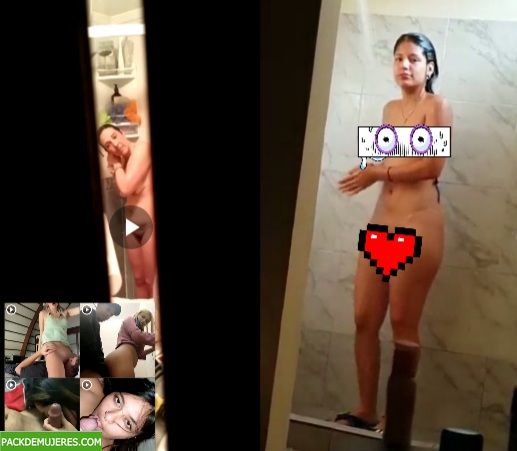 Espiando a mi primita en la ducha y deja que la grabe. 1