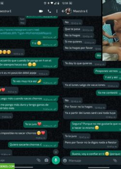 Profesora termina cediendo a follar con sus alumnos. 2